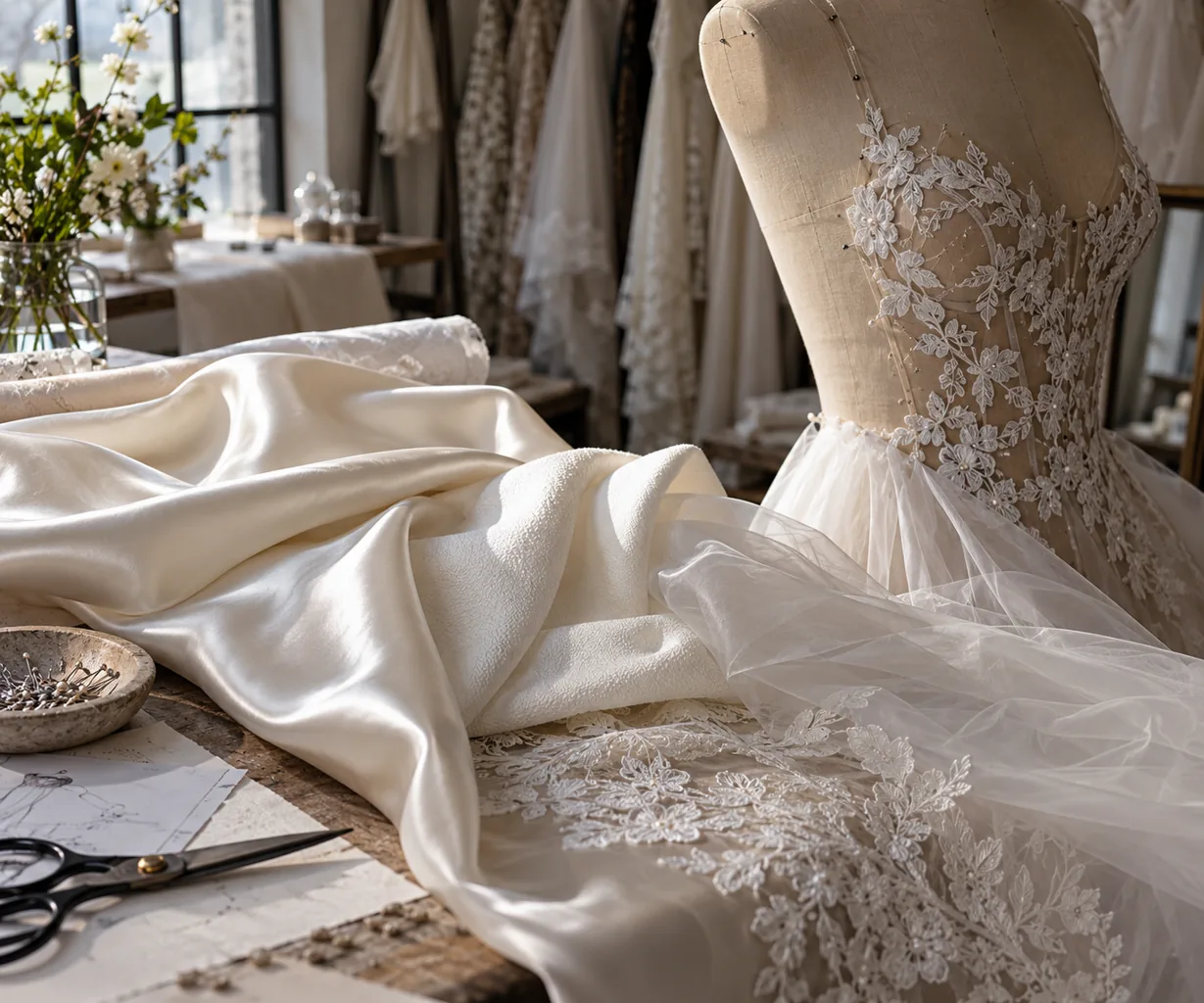 Wedding Dress Fabrics for Every Season
